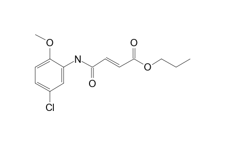 Fumaric acid, monoamide, N-(2-methoxy-5-chlorophenyl)-, propyl ester