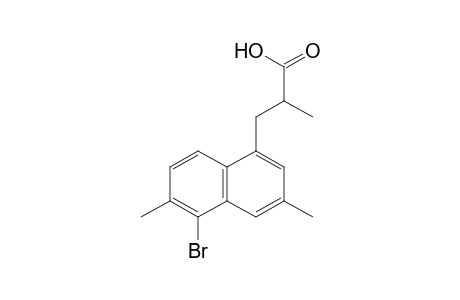 5-bromo-alpha,3,6-trimethyl-1-naphthalenepropionic acid