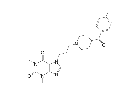 7-{3-[4-(p-fluorobenzoyl)piperidino]propyl]theophylline