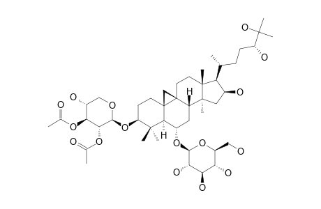 #5;AGROASTRAGALOSIDE-I;3-O-BETA-(2',3'-DI-O-ACETYL)-D-XYLOPYRANOSYL-6-O-BETA-D-GLUCOPYRANOSYL-(24S)-3-BETA,6-ALPHA,16-BETA,24,25-PENTAHYDROXY-9,19-CYCLOLANOSTA