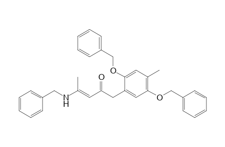 1-[2',5'-bis(Benzyloxy)-4'-methylphenyl]-4-(N-benzylamino)-3-penten-2-one