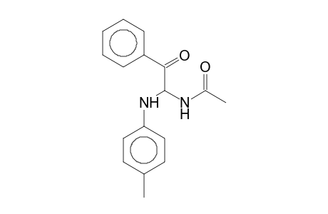 N-[2-Oxo-2-phenyl-1-(4-toluidino)ethyl]acetamide
