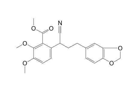 6-{1-cyano-3-[3,4-(methylenedioxy)phenyl]propyl}-o-veratric acid