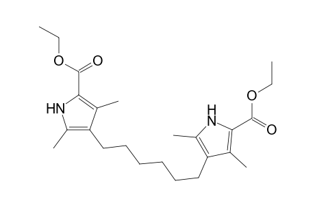 4-[6-(5-carbethoxy-2,4-dimethyl-1H-pyrrol-3-yl)hexyl]-3,5-dimethyl-1H-pyrrole-2-carboxylic acid ethyl ester