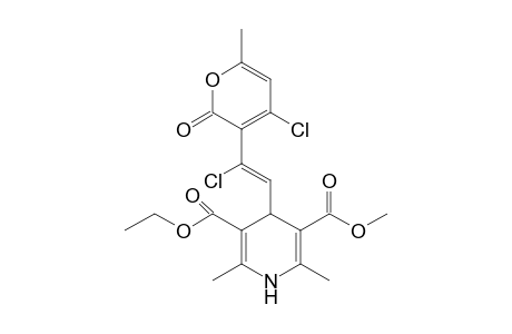 (Z)-3-Ethyl 5-Methyl 4-[2-Chloro-2-(4-chloro-6-methyl-2-oxo-2H-pyran-3-yl)vinyl]-2,6-dimethyl-1,4-dihydropyridine-3,5-dicarboxylate