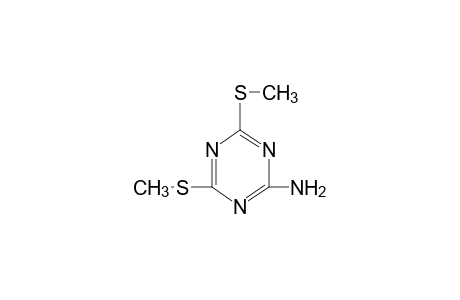 2-amino-4,6-bis(methylthio)-s-triazine