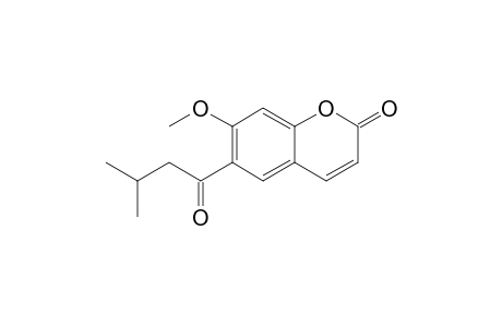 6-(3-Methyl-1-oxobutyl)-7-methoxycoumarin
