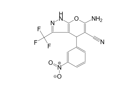 6-amino-4-(3-nitrophenyl)-3-(trifluoromethyl)-1,4-dihydropyrano[2,3-c]pyrazole-5-carbonitrile