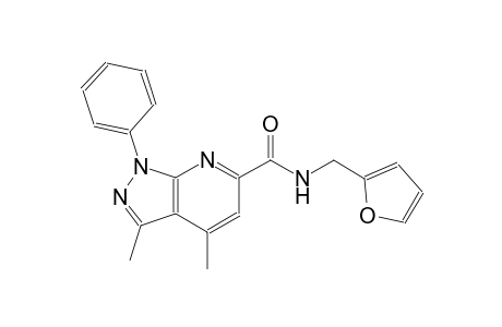 1H-pyrazolo[3,4-b]pyridine-6-carboxamide, N-(2-furanylmethyl)-3,4-dimethyl-1-phenyl-