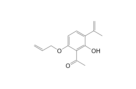 2-Hydroxy-3-acetyl-4-(allyloxy)-.alpha.-methylstyrene