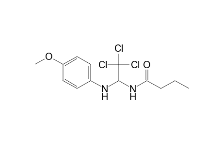 Butyramide, N-[2,2,2-trichloro-1-(4-methoxyphenylamino)ethyl]-