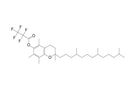 (+)-.alpha.-tocopherol, o-pentafluoropropionyl-