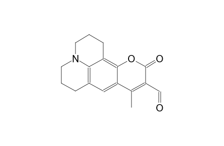 1H,5H,11H-[1]benzopyrano[6,7,8-ij]quinolizine-10-carboxaldehyde, 2,3,6,7-tetrahydro-9-methyl-11-oxo-