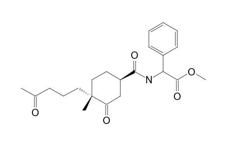 2-[[(1R,4R)-3-keto-4-(4-ketopentyl)-4-methyl-cyclohexanecarbonyl]amino]-2-phenyl-acetic acid methyl ester