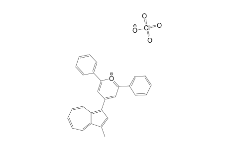 4-(3-METHYL-AZULEN-1-YL)-2,6-DIPHENYL-PYRANYLIUM-PERCHLORATE;(RN=R=H;X=ME)