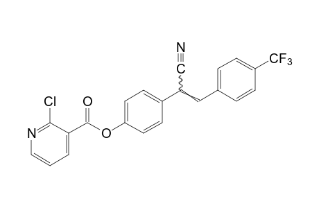 2-chloronicotinic acid, ester with 2-(p-hydrophenyl)-3-(alpha,alpha,alpha-trifluoro-p-tolyl)acrylonitrile
