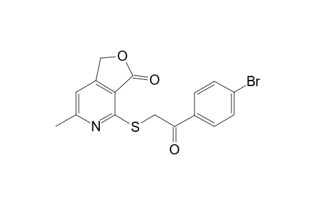 1H-Furo[3,4-c]pyridin-3-one, 4-[2-(4-bromophenyl)-2-oxoethylsulfanyl]-6-methyl-