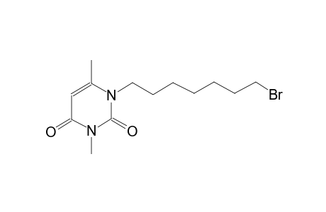 2,4(1H,3H)-pyrimidinedione, 1-(7-bromoheptyl)-3,6-dimethyl-