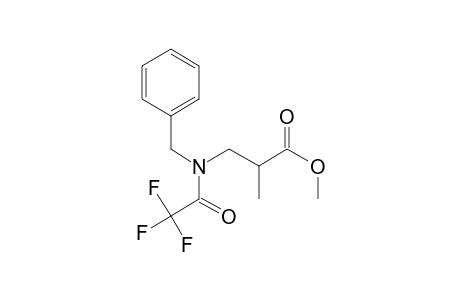 2-Methyl-.beta.-alanine, N-benzyl-N-trifluoroacetyl-, methyl ester