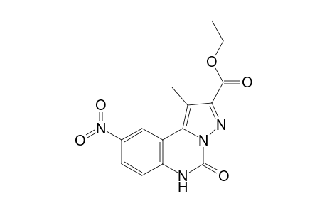 2-Carbethoxy-1-methyl-9-nitropyrazolo[1,5-c]quinazolin-5(6H)-one