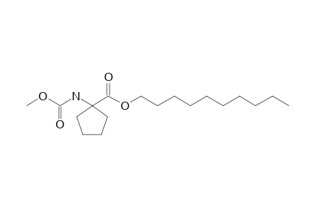 1-Aminocyclopentanecarboxylic acid, N-methoxycarbonyl-, decyl ester