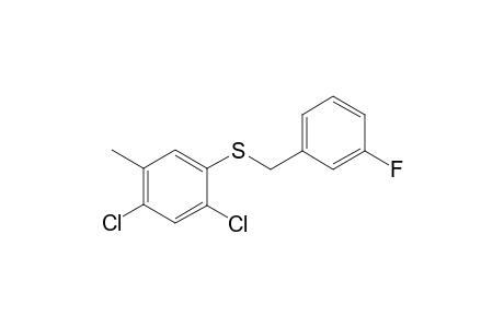 4,6-Dichloro-m-tolyl m-fluorobenzyl sulfide