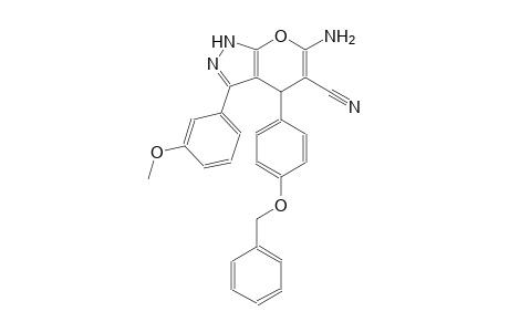 6-Amino-4-[4-(benzyloxy)phenyl]-3-(3-methoxyphenyl)-1,4-dihydropyrano[2,3-C]pyrazole-5-carbonitrile