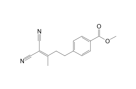 Methyl 4-[(4,4-dicyano-3-methylbut-3-enyl)]benzoate