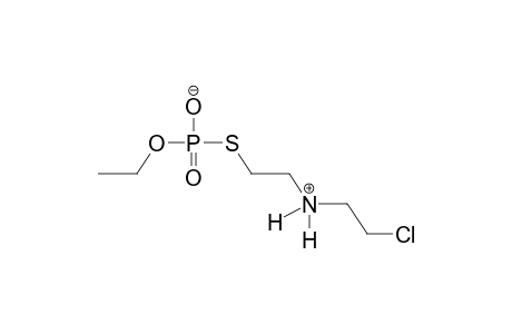 phosphorothioic acid, S-{2-[(2-chloroethyl)amino]ethyl} O-ethyl ester