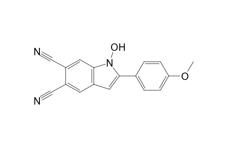 1-Hydroxy-2-(4-methoxyphenyl)-1H-indole-5,6-dicarbonitrile