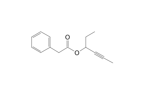 Phenylacetic acid, hex-4-yn-3-yl ester