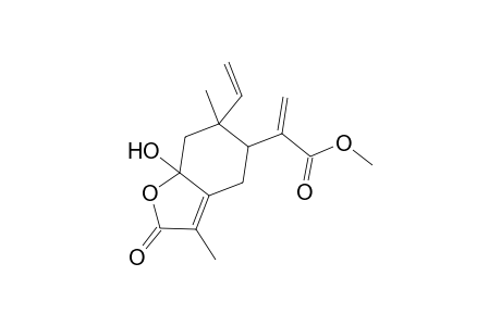 5-Benzofuranacetic acid, 6-ethenyl-2,4,5,6,7,7a-hexahydro-7a-hydroxy-3,6-dimethyl-.alpha.-methylene-2-oxo-, methyl ester
