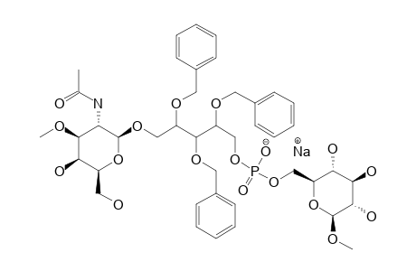 SODIUM-(METHYL-BETA-D-GLUCOPYRANOSID-6-YL)-1-O-(2-ACETAMIDO-2-DEOXY-3-O-METHYL-BETA-D-GALACTOPYRANOSYL)-D-RIBITYL-PHOSPHATE