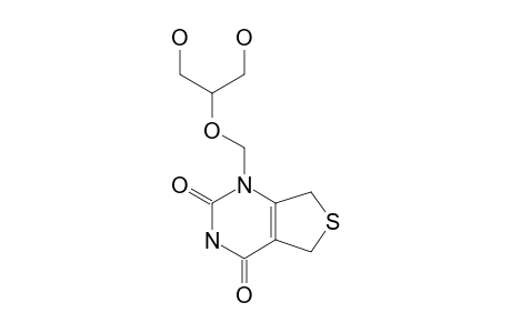 5H,7H-1-[2-HYDROXY-1-(HYDROXY-METHYL)-ETHOXY-METHYL]-DIHYDRO-THIENO-[4#3,4-D]-PYRIMIDINE-2,4-DIONE