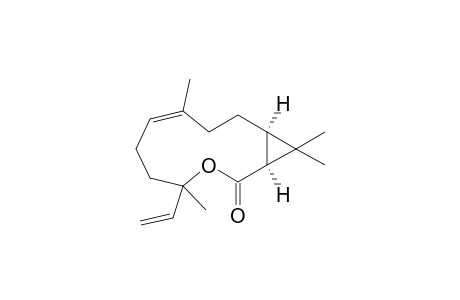 endo/exo-(1.alpha.,11.alpha.)-4,8,12,12-Tetramethyl-4-vinyl-3-oxabicyclo[9.1.0]dodeca-7-en-2-one