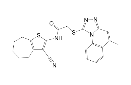 acetamide, N-(3-cyano-5,6,7,8-tetrahydro-4H-cyclohepta[b]thien-2-yl)-2-[(5-methyl[1,2,4]triazolo[4,3-a]quinolin-1-yl)thio]-