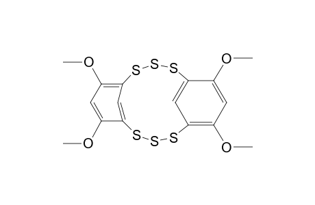 2,3,4,10,11,12-Hexathiatricyclo[11.3.1.1(5,9)]octadeca-1(17),5,7,9(18), 13,15-hexaene, 6,8,14,16-tetramethoxy-