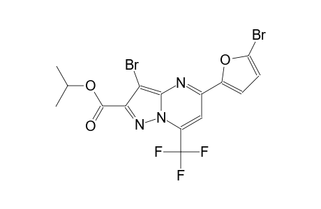 isopropyl 3-bromo-5-(5-bromo-2-furyl)-7-(trifluoromethyl)pyrazolo[1,5-a]pyrimidine-2-carboxylate