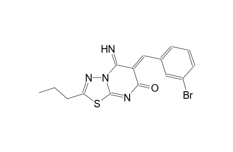 (6Z)-6-(3-bromobenzylidene)-5-imino-2-propyl-5,6-dihydro-7H-[1,3,4]thiadiazolo[3,2-a]pyrimidin-7-one