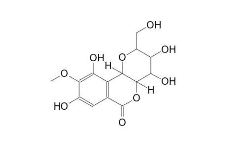 pyrano[3,2-c][2]benzopyran-6(2H)-one, 3,4,4a,10b-tetrahydro-3,4,8,10-tetrahydroxy-2-(hydroxymethyl)-9-methoxy-, (2R,3S,4S,4aR,10bS)-