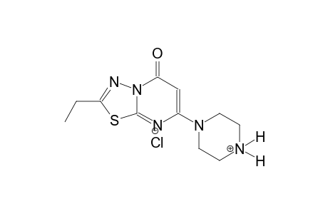 1-(2-ethyl-5-oxo-5H-[1,3,4]thiadiazolo[3,2-a]pyrimidin-7-yl)piperazin-4-ium chloride