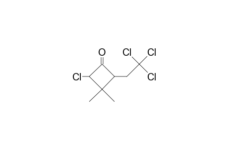 2-CHLORO-3,3-DIMETHYL-4-(2,2,2-TRICHLOROETHYL)CYCLOBUTANONE