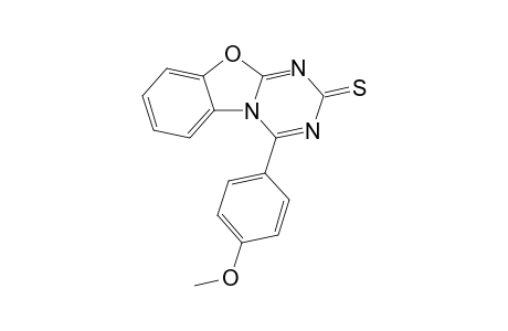 4-(p-Methoxyphenyl)benzoxazolo[3,2-a]triazine-2-thione