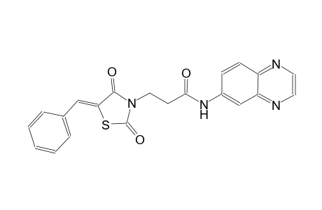 3-thiazolidinepropanamide, 2,4-dioxo-5-(phenylmethylene)-N-(6-quinoxalinyl)-, (5Z)-