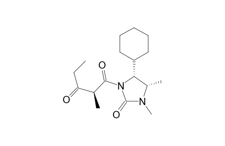 (2S)-1-[(4S,5R)-5-cyclohexyl-2-keto-3,4-dimethyl-imidazolidin-1-yl]-2-methyl-pentane-1,3-dione