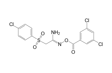 2-[(p-chlorophenyl)sulfonyl]-O-(3,5-dichlorobenzoyl)acetamidoxime