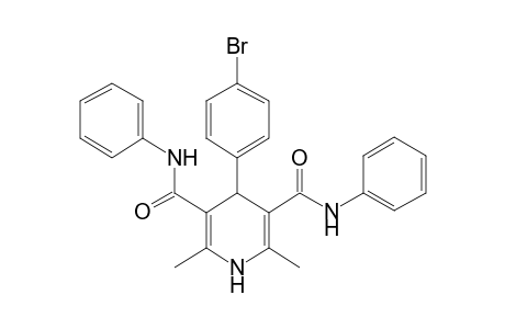 4-(4-bromophenyl)-2,6-dimethyl-3-N,5-N-diphenyl-1,4-dihydropyridine-3,5-dicarboxamide