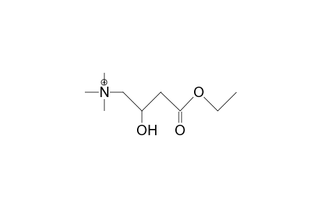 4-Ethoxy-2-hydroxy-N,N,N-trimethyl-4-oxo-1-butanaminium cation
