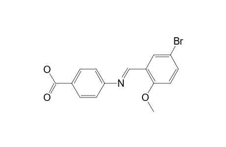 4-{[(5-bromo-2-methoxyphenyl)methylidene]amino}benzoic acid