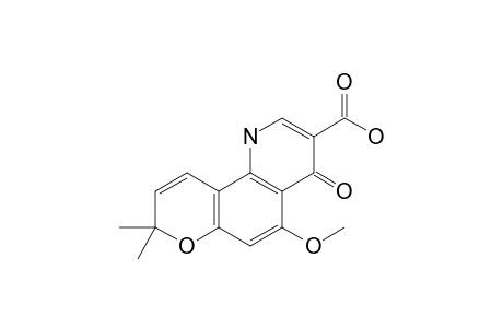 (5-Methoxy-8,8-dimethyl-4,8-dihydro-4-oxo-1H-pyrano[2,3-h]quinolin-3-yl)carboxylic acid